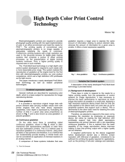 High Depth Color Print Control Technology