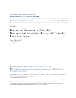 Bureaucratic Networks or Networked Bureaucracies? Knowledge