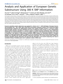 Analysis and Application of European Genetic Substructure Using