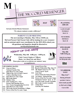 THE McCORD MESSENGER