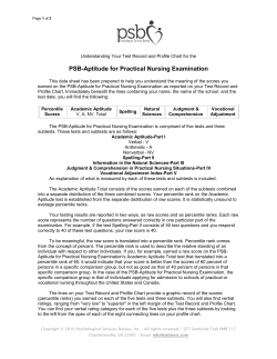 Aptitude for Practical Nursing Exam