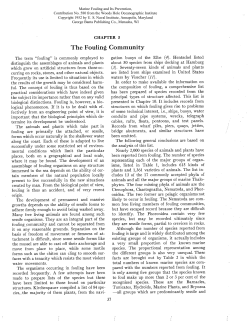 The Fouling Community