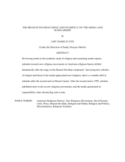 the branch davidian siege and its impact