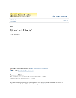 Ginen "aerial Roots" - Iowa Research Online
