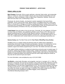 present tense imperfect &ndash; artist bios friday, april