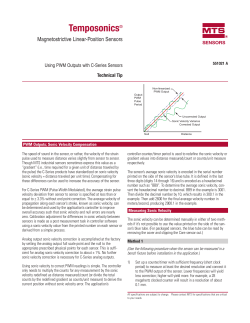 MTS Systems - MTS Sensors