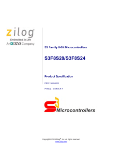 S3F8S28 and S3F8S24 MCUs Product Specification
