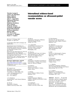 International evidence-based recommendations on ultrasound