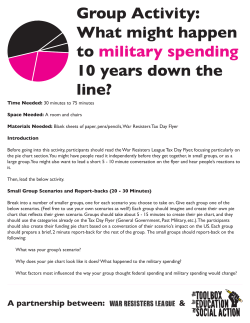 WRL Group Activity - What might happen to military spending 10