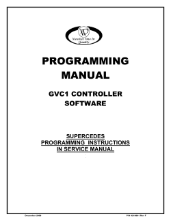 120 Select Controller Programming Manual