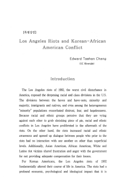 Los Angeles Riots and Korean-African American Conflict - S