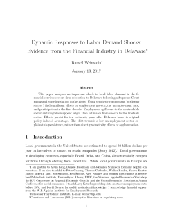Dynamic Responses to Labor Demand Shocks: Evidence from the