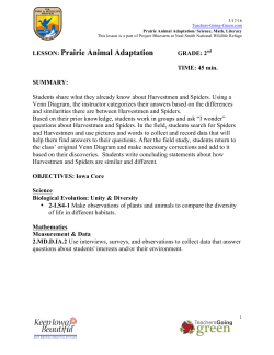 Prairie Animal Adaptation