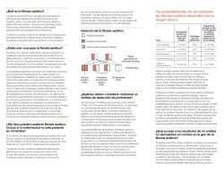 Sus probabilidades de ser portador de fibrosis qu&iacute;stica dependen