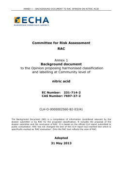 Annex 1 BD Nitric acid - ECHA