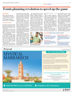 Tennis planning revolution to speed up the game