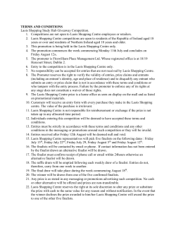 TERMS AND CONDITIONS Laois Shopping Study Hub Giveaway