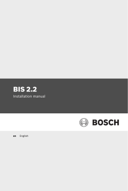 BIS 2.2 - Bosch Security Systems