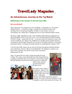 An Adventurous Journey to the Taj Mahal