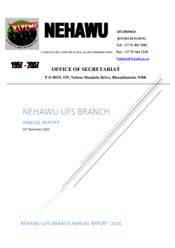 nehawu UFS branch - University of the Free State