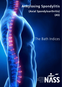 The Bath Indices - National Ankylosing Spondylitis Society