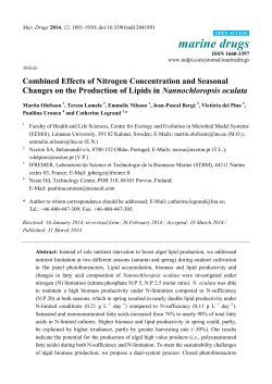 Combined Effects of Nitrogen Concentration and Seasonal Changes