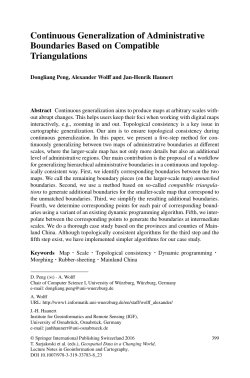Continuous Generalization of Administrative Boundaries Based on