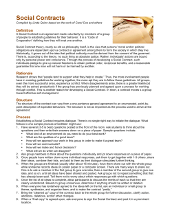 SOCIAL CONTRACT Explanation revised 03.05.12