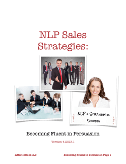 4. Becoming Fluent in Persuasion Workbook