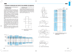 7. boundary dimensions and identifying numbers for bearings