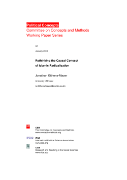 Political Concepts Committee on Concepts and Methods Working