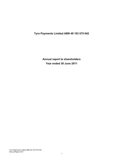 2011 - Tyro Payments