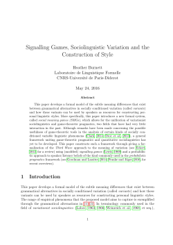 supporting material - UFR de Linguistique