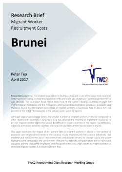 Brunei - Transient Workers Count Too