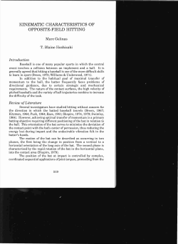 KINEMATIC CHARACTERISTICS OF OPPOSITE