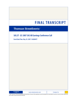 SAS 2007 Q1 Transcript ENG