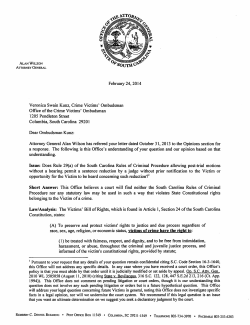 opportunity for the Victim to be heard concerning such reduction?1