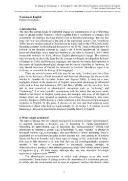 a copy - Linguistics and English Language