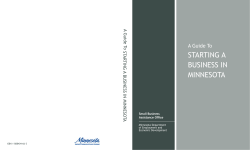 A Guide To STARTING A BUSINESS IN