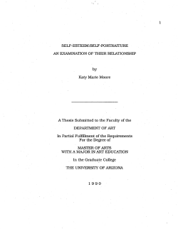 SELF-ESTEEM:SELF-PORTRArrURE AN EXAMINATION OF THEIR