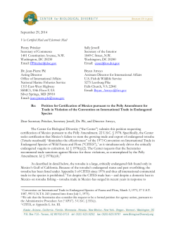 Center Pelly petition - Boycott Mexican Shrimp