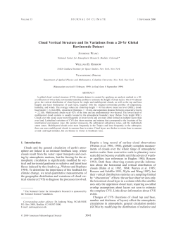 Cloud Vertical Structure and Its Variations from a 20