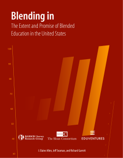The Extent and Promise of Blended Education in the United States