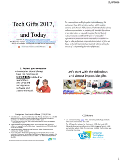 Tech Gifts 2017