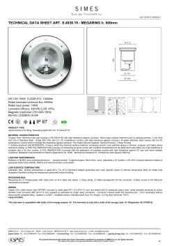 TECHNICAL DATA SHEET ART. S.4938.19