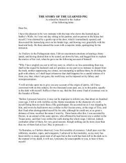 the story of the learned pig - Light-of