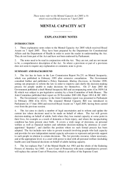 mental capacity act - Legislation.gov.uk