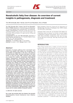Nonalcoholic fatty liver disease: An overview of current insights in