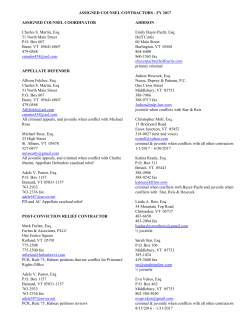ASSIGNED COUNSEL CONTRACTORS - Defender General Search