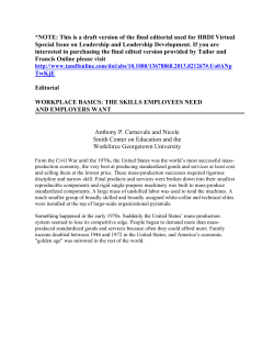 21st Century Competencies for College and Career Readiness